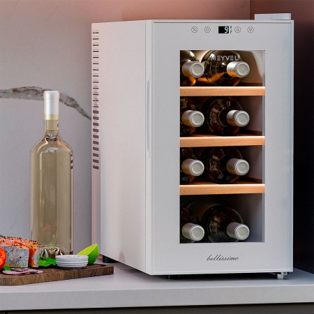 Винный шкаф Meyvel MV08-TWF1 термоэлектрический отдельностоящий белый